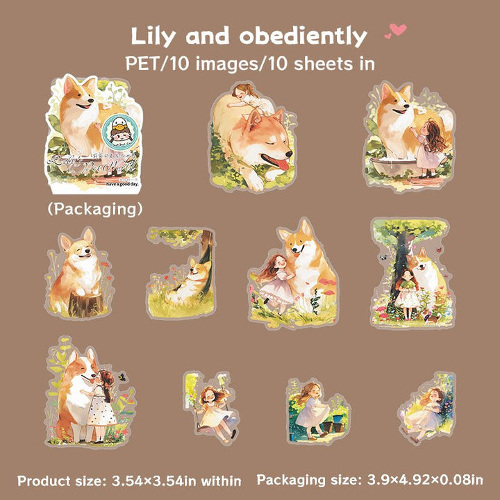 Lily's Pet World Creative PET Stickers for Art Journals