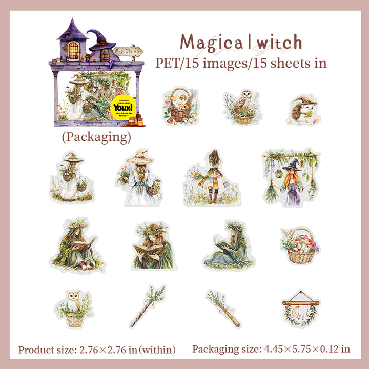 Magic Stickers Magic Pharmacy Witchy Characters Fantasy Spell Style