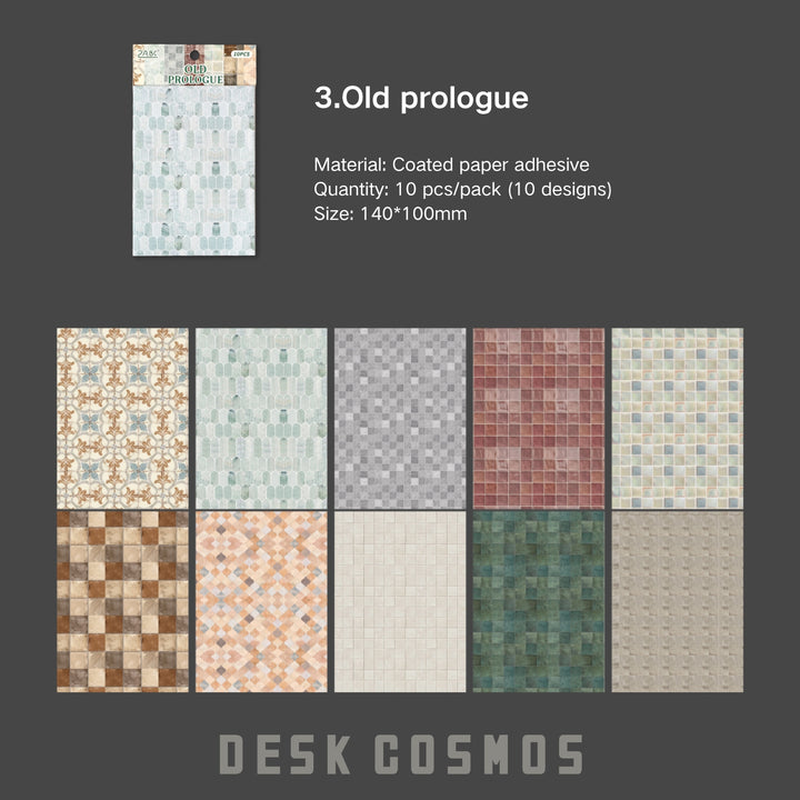 Retro Wall Texture Background Paper Creative Scrapbook Sheet Suitable for DIY Journal