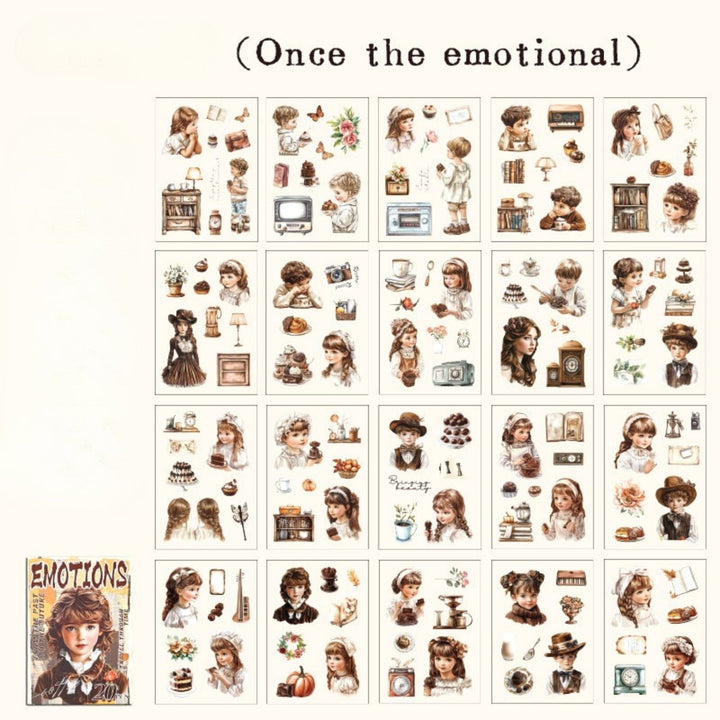 Tracing Back Time Once the Emotional Retro Stickers