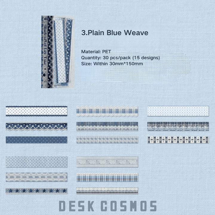 Elegant Lace Border Decorative Stickers - Desk Cosmos