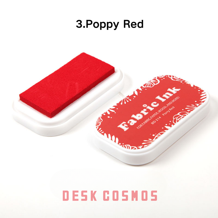 Colorful World Poppy Red Ink Pad Bold Stamp Ink
