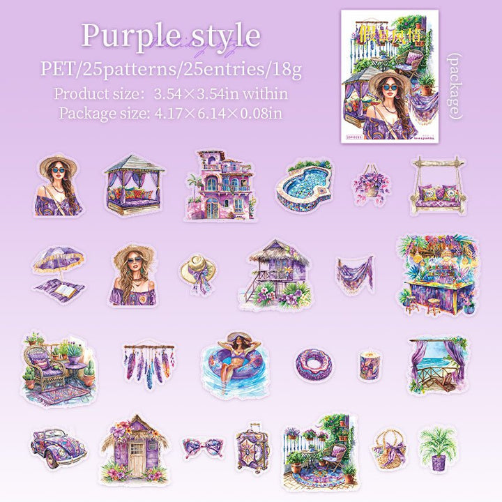 Holiday Style PET Stickers for Scene Collage