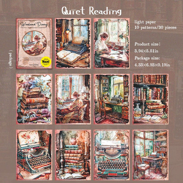 Weekend Diary Illustration Paper for Creative Books