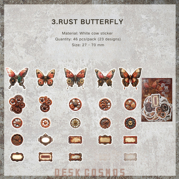 Steampunk Stickers Punk Era Series Paper Craft Accessories