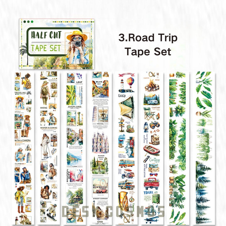 Time Impression Characters Film Style Tape for Art Journals