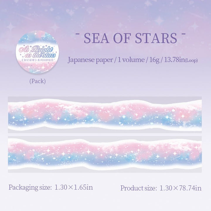Like the Stars Aesthetic Washi Tape for Personalized Journals