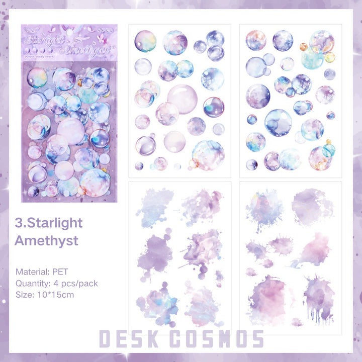 Fantasy Glazed Sugar Heart Scrapbooking PET Stickers