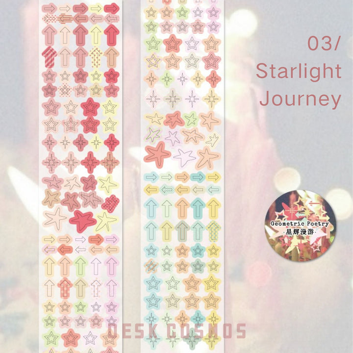 Geometry Poetry Tape Starlight Voyage Star Polka Dots