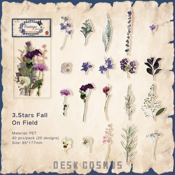 Linmist Echo Stars Fall On Field PET Stickers Collage Design