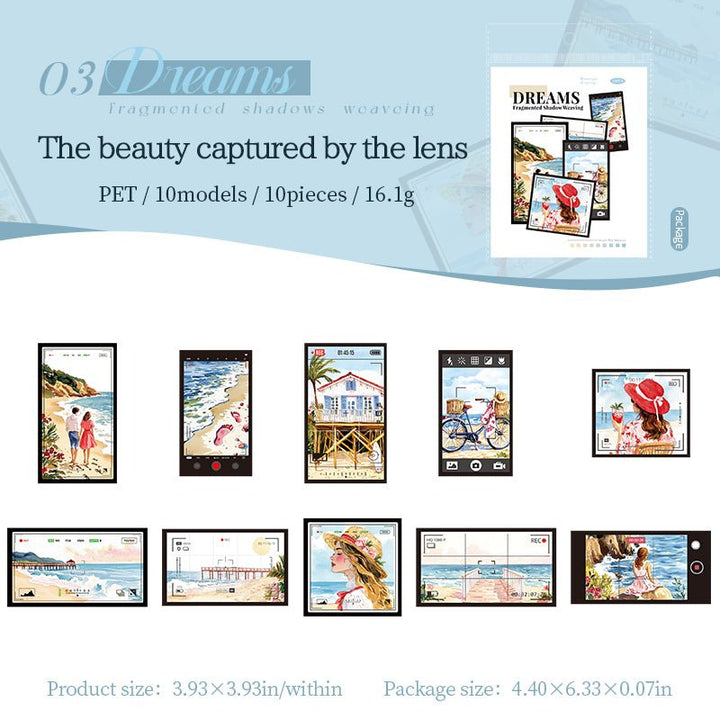 Dreams Fragmented Shadows Stickers Ground Wall Motifs