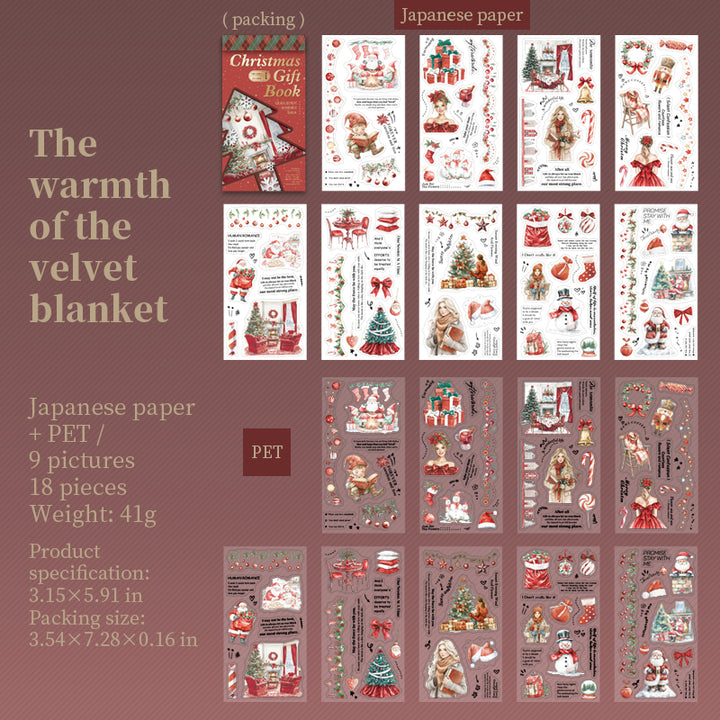 Christmas Gift Book PET Washi Christmas Themes for Planners