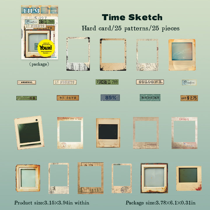 Film Travel Notes Retro Theme For Personalized Design