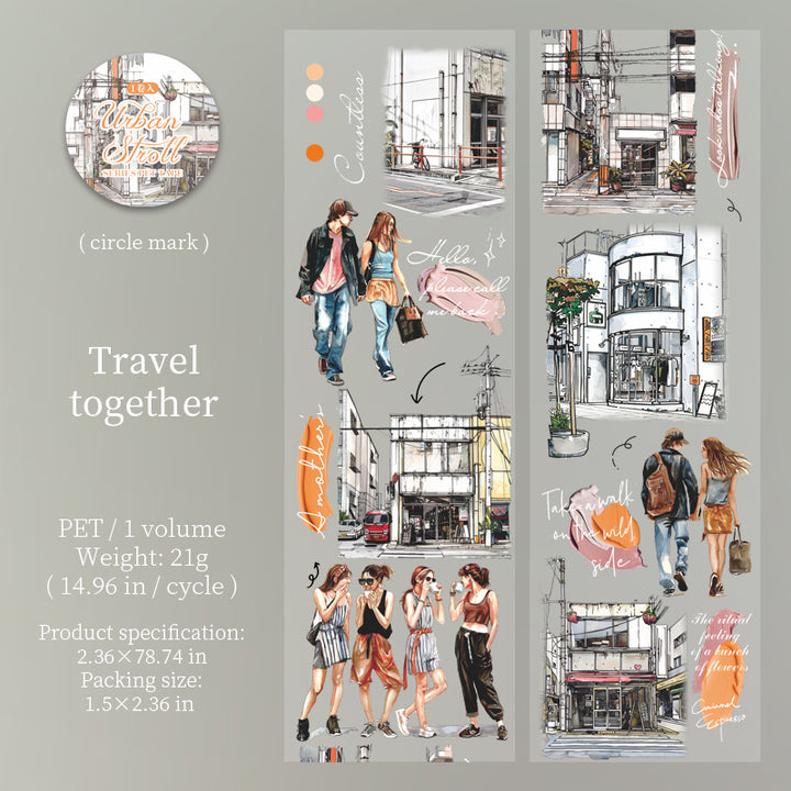 Urban Stroll Tape Urban Journal Fashion Girl Theme