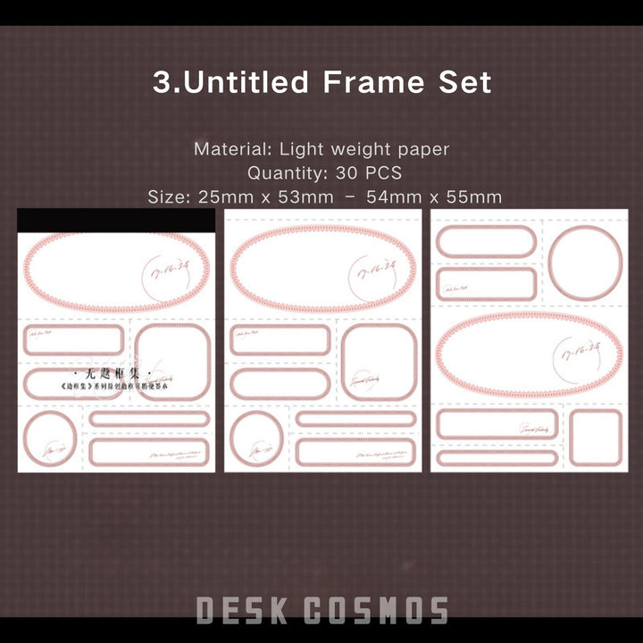 Border Set Untitled Frame Journal Aesthetic Style