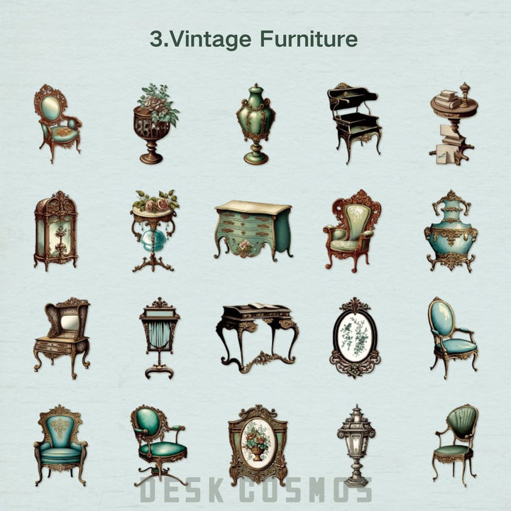 Classic Private Collection Vintage Furniture Antique Home Decor Paper