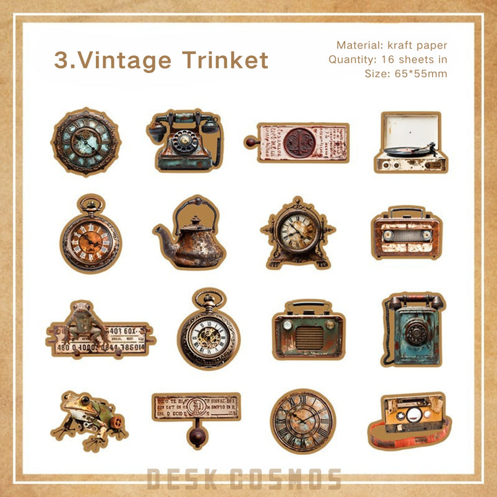 Old Erosion Retro Trinket PET Journal Decoration