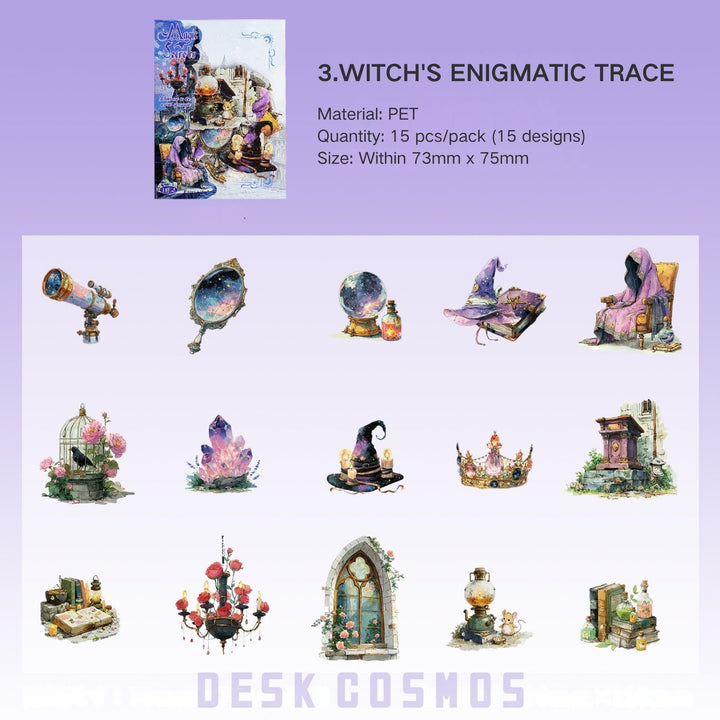 Magic Hidden Collection Series PET Stickers - Desk Cosmos