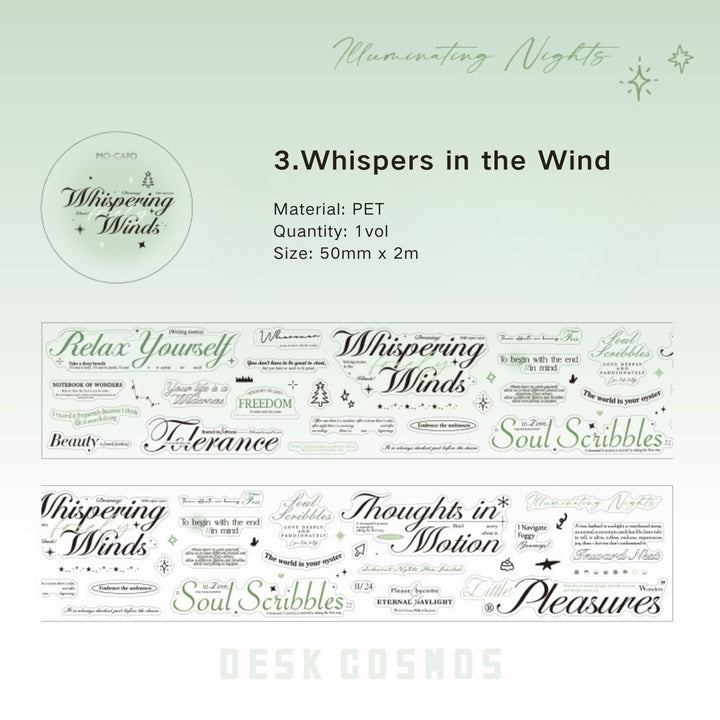 Romantic Overture Whisper in Wind PET Sticker