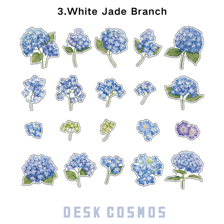 Garden Imagination Series Beautiful Floral Stickers for Planner Decoration