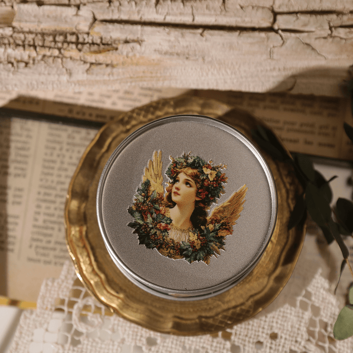 Christmas Angel Vintage Transfer Stickers - Desk Cosmos