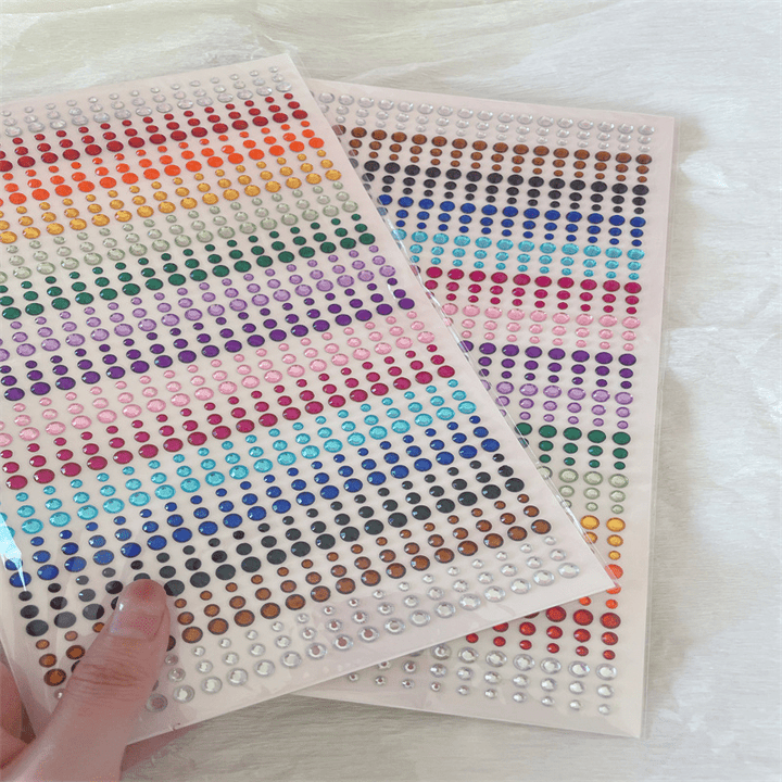 3D Crystals Stickers Fashion Basics Backgrounds Suitable