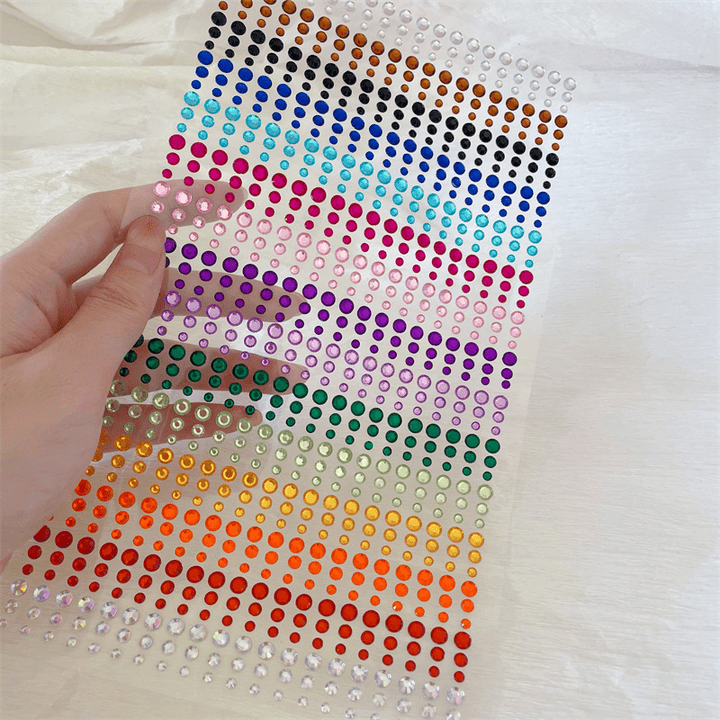 3D Crystals Stickers Variant1 Colorful Gems Fashion Elegant