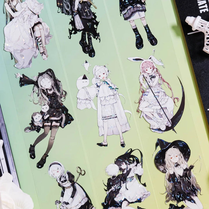 Japanese Style Gothic Girl PET Tape - Desk Cosmos