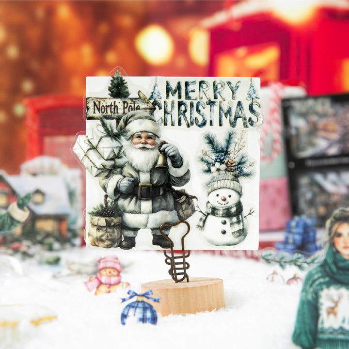 Christmas Winter Home Scene PET Stickers - Desk Cosmos