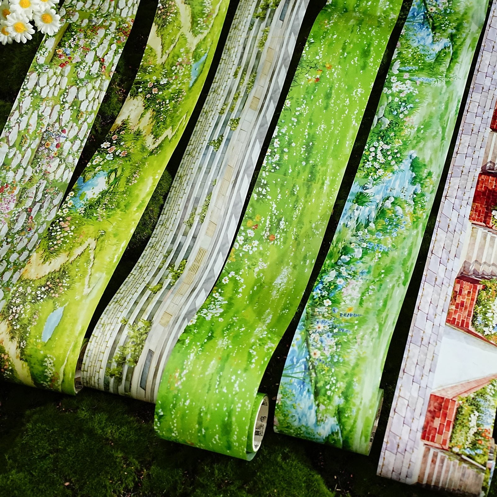 Greenery Ground Path PET Tape - Desk Cosmos