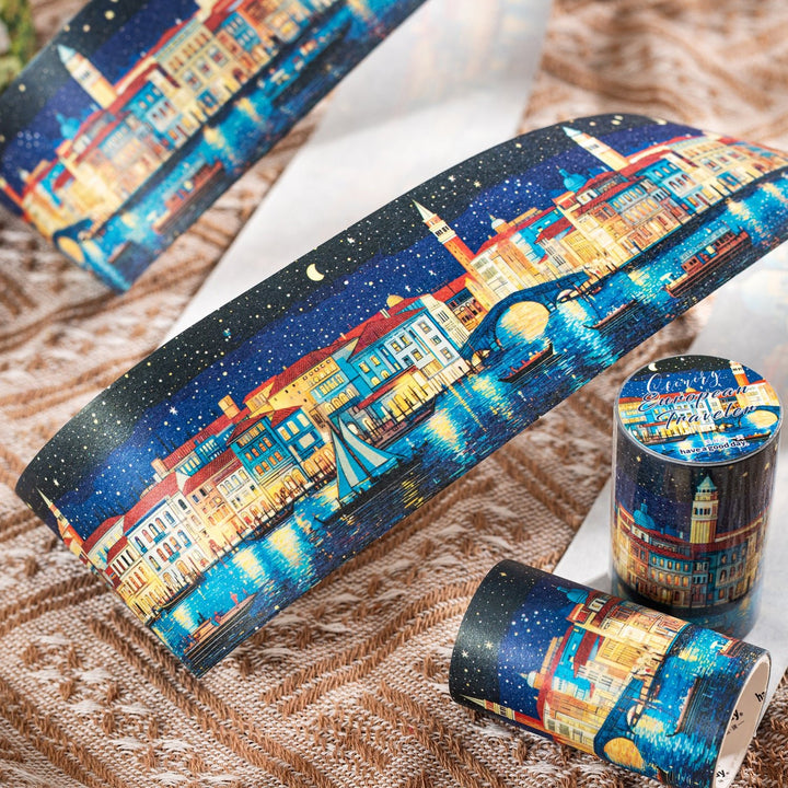 European Traveler Vintage Journal Washi Tapes - Desk Cosmos