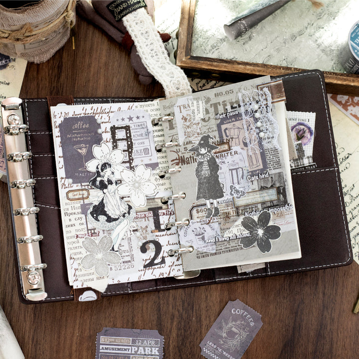 Vintage Ticket Book Paper Stickers - Desk Cosmos