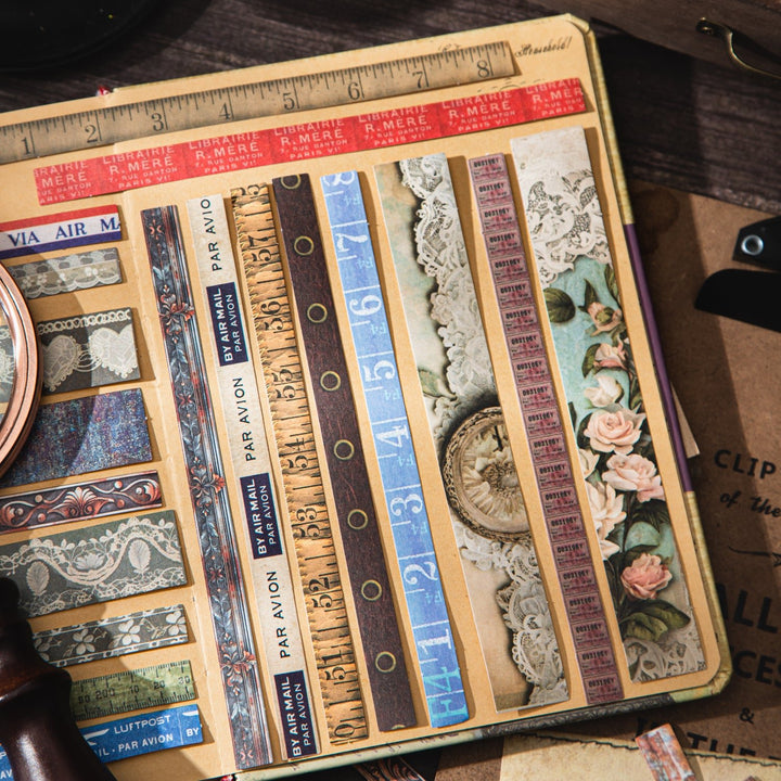 Old Paper Paragraph Vintage Stickers - Desk Cosmos