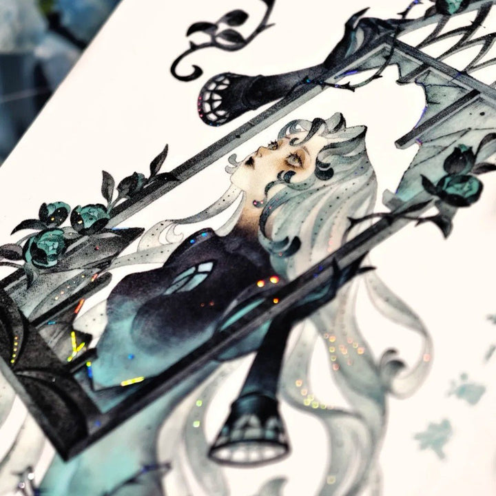 Gothic Night Witch Decorative PET Tape - Desk Cosmos