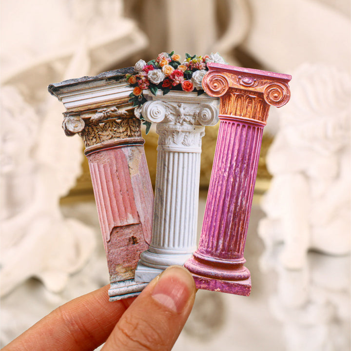 Classical Roman Column Stickers - Desk Cosmos