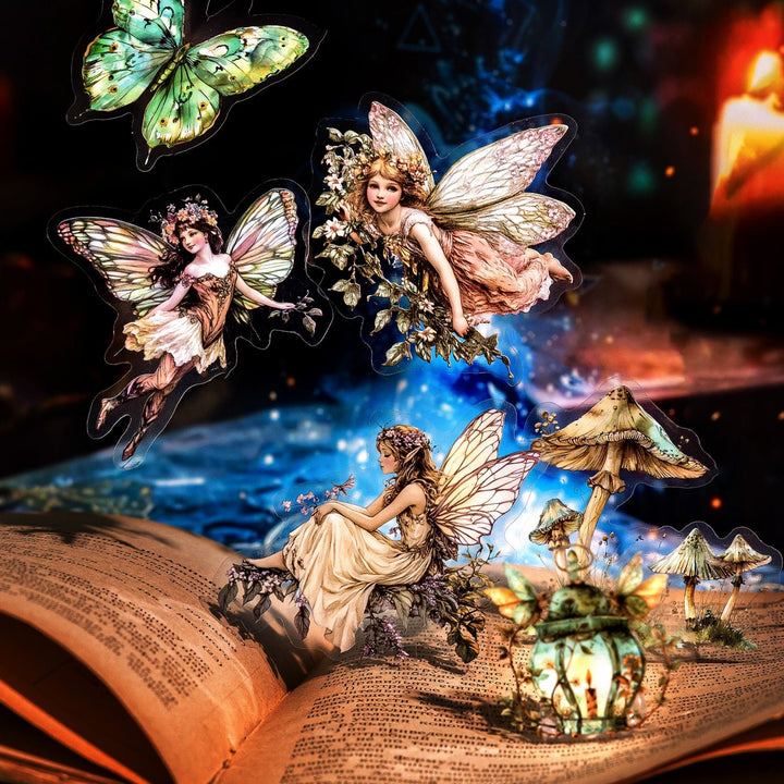 Fantasy Fairy Character PET Stickers - Desk Cosmos