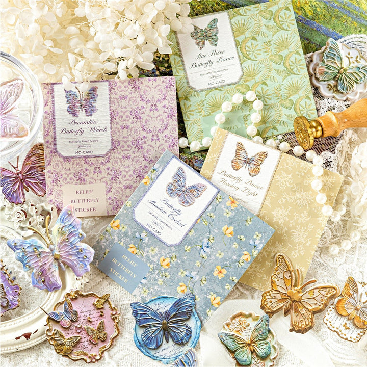 Butterfly Email Series Retro and Butterfly Stickers 3D Butterflies PVC Stickers