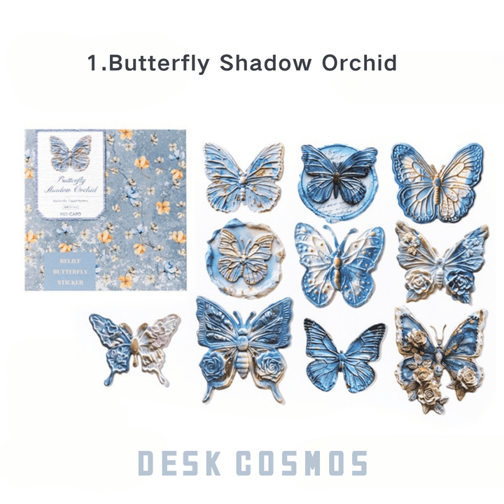 Butterfly Email Series Butterfly Shadow Orchid 3D Butterflies PVC Stickers