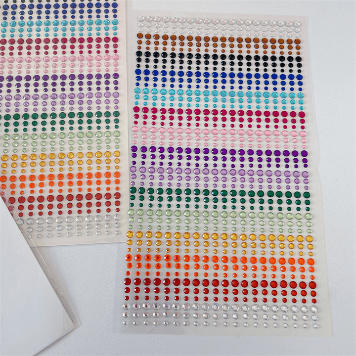 3D Crystals Stickers Fashion Basics Backgrounds Suitable For Scrapbook