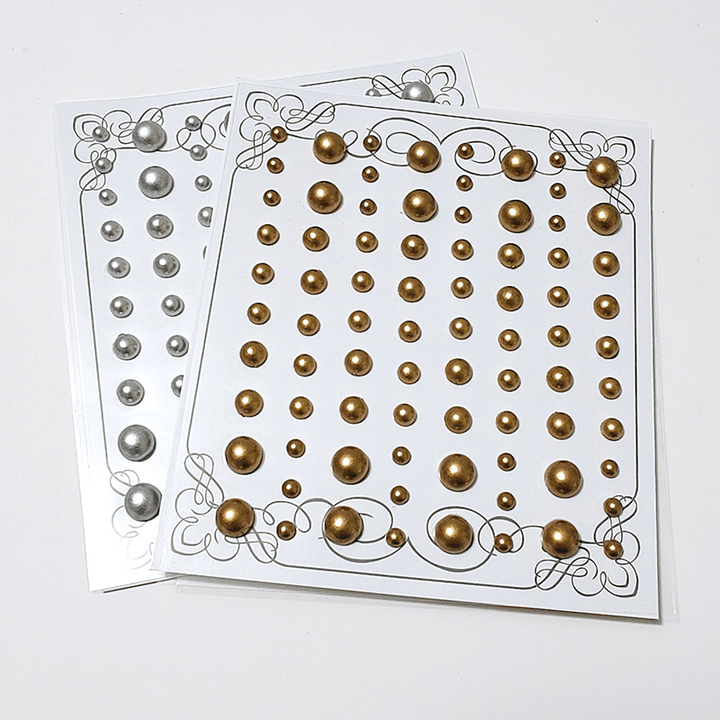 Basic Polka Scrapbooking Pearl Stickers Elegant Journal Use