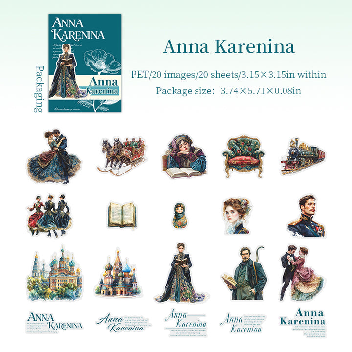 Literary Story Film PET Stickers Visual Storytelling