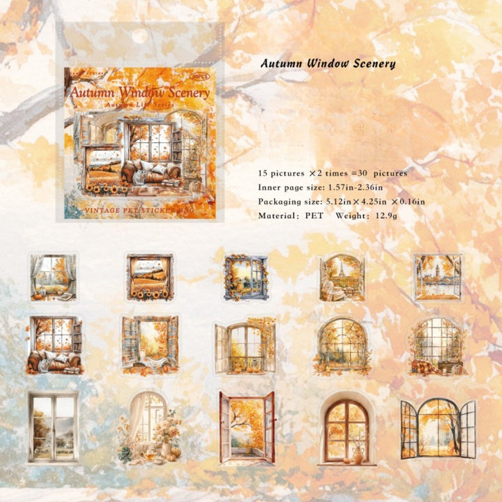 Autumn Life Journal Scrapbook Stickers - Desk Cosmos