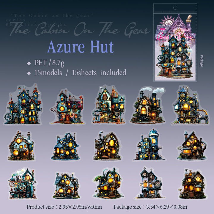 Magic Cabin Stickers The Cabin on the Gear Gothic Fantasy Gothic Journal Kit