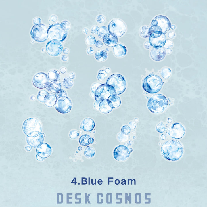 Blue Sea Blue Foam Ocean Stickers
