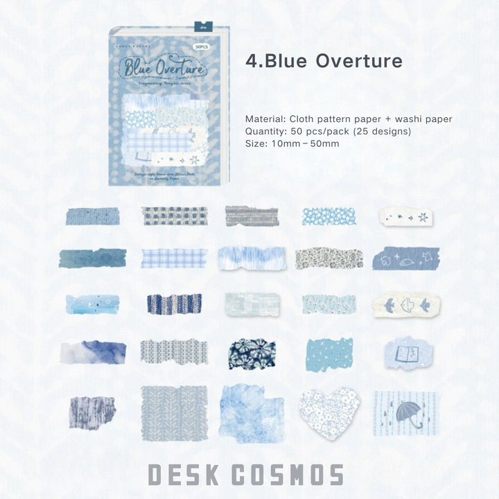 Fragmented Fabric Sticker Material Suitable For Collage Projects