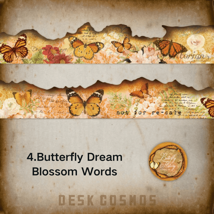 Butterfly Epic Series Butterfly Dream Blossom Words Ephemeral Washi Tape