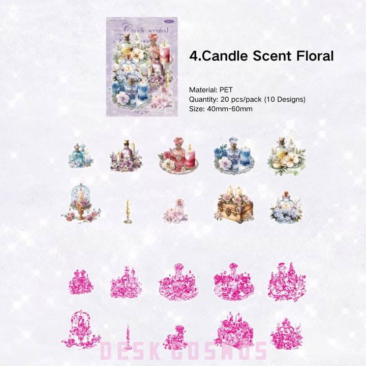 Candle Holder Decorative Stickers - Desk Cosmos