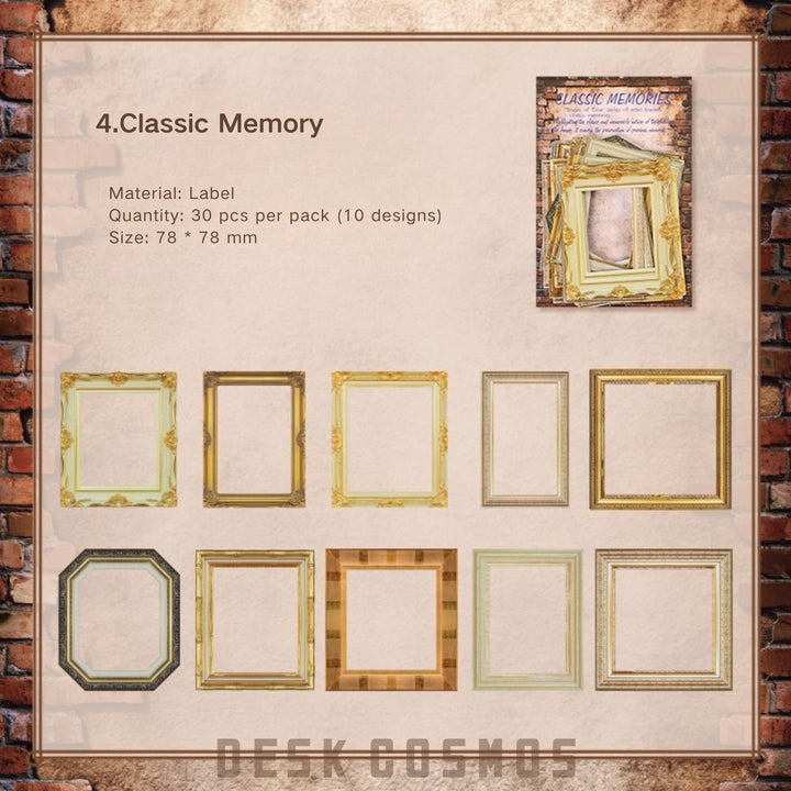 Timeless Memories PVC Stickers Creative Planner Decoration