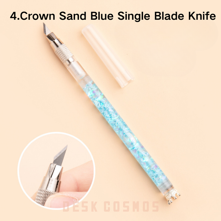 Crown Series Sand Blue Knife Aesthetic Ins Style