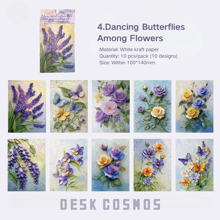 Dream of Hiding Flowers Spring Blossom Floral Background Paper